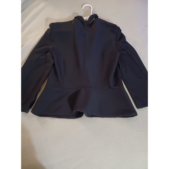 Armoni Collezioni womens open knit cardigan Nylon Elastane size 12 black - Picture 9 of 11
